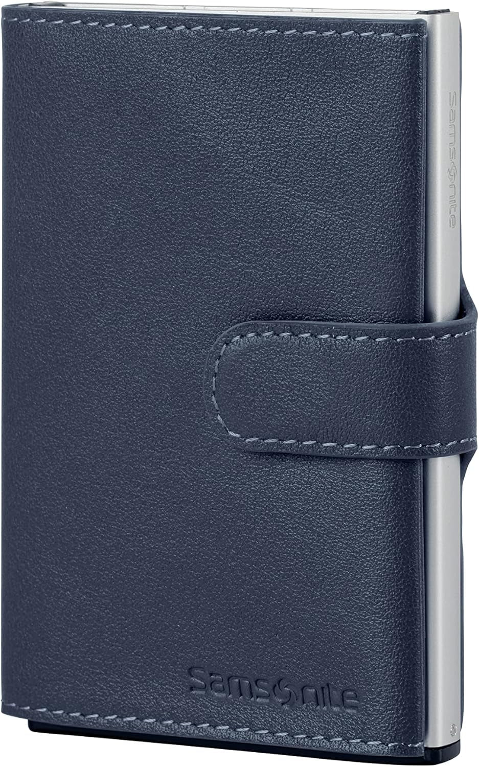 Samsonite Alu Fit SLG - Portefeuille, 10,2 cm, bleu (bleu) Portefeuille homme Naty Shop Bleu