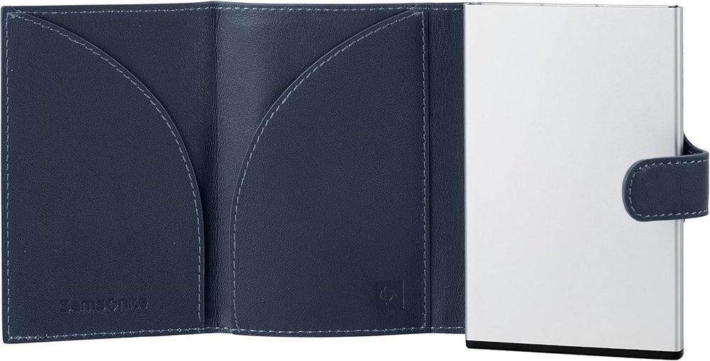 Samsonite Alu Fit SLG - Portefeuille, 10,2 cm, bleu Portefeuille homme Naty Shop