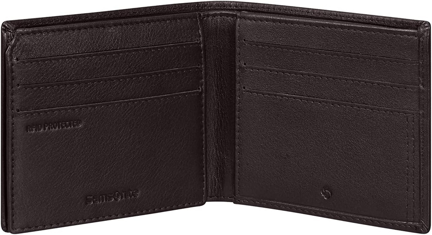 Samsonite Attack 2 SLG - Portofel, 10,5 cm, maro (Ebony Brown) Portofel Barbati Naty Shop