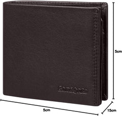 Samsonite Attack 2 SLG - Portefeuille, 10,5 cm, marron (Ebony Brown) Portefeuille homme Naty Shop