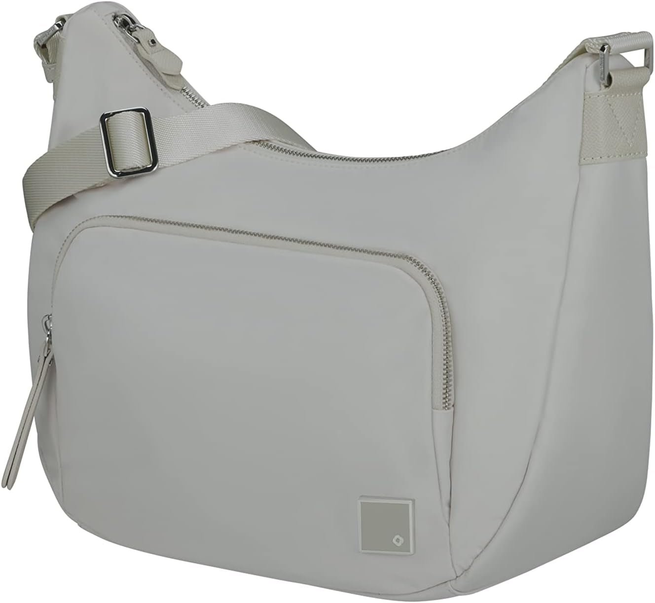 Samsonite Essentially Karissa - Sac bandoulière M, 36 cm, noir (Black) Sacs Femme Naty Shop Gris (Dove Grey) Sac bandoulière M