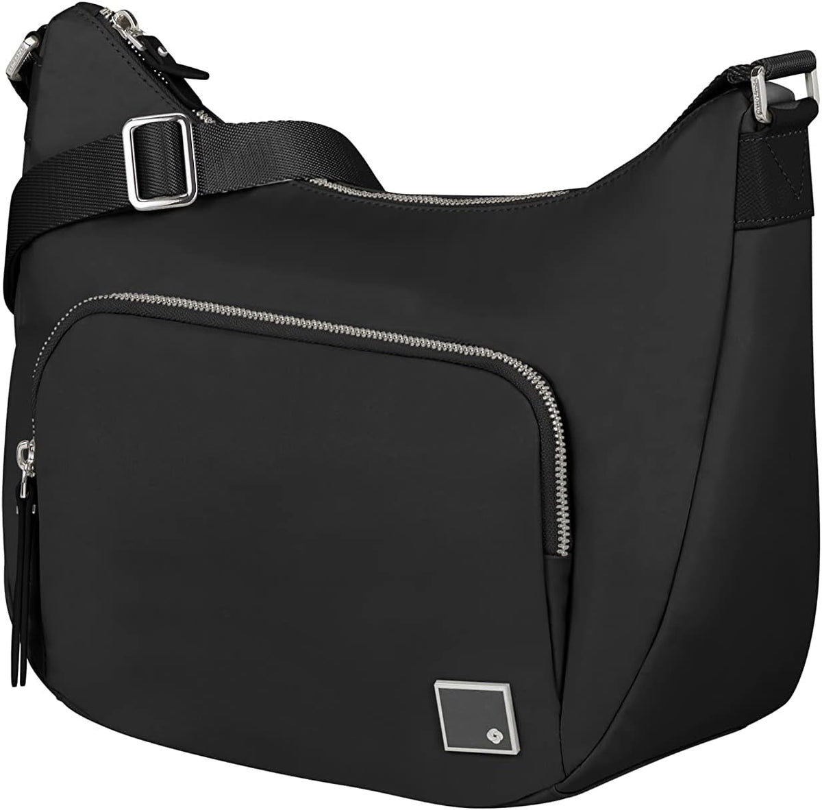 Samsonite Essentially Karissa - Sac à bandoulière M, 36 cm, Noir (Noir) Sacs femme Naty Shop Noir (Noir) Sac à bandoulière M