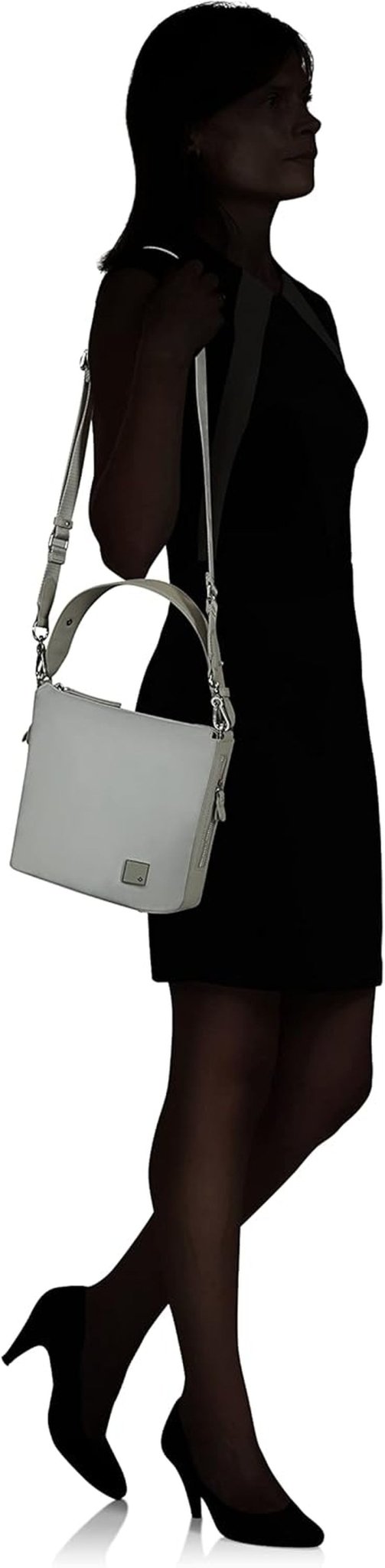 Samsonite Essentially Karissa - Sac de voyage S, 27 cm, gris (Dove Grey) Sacs Femme Naty Shop