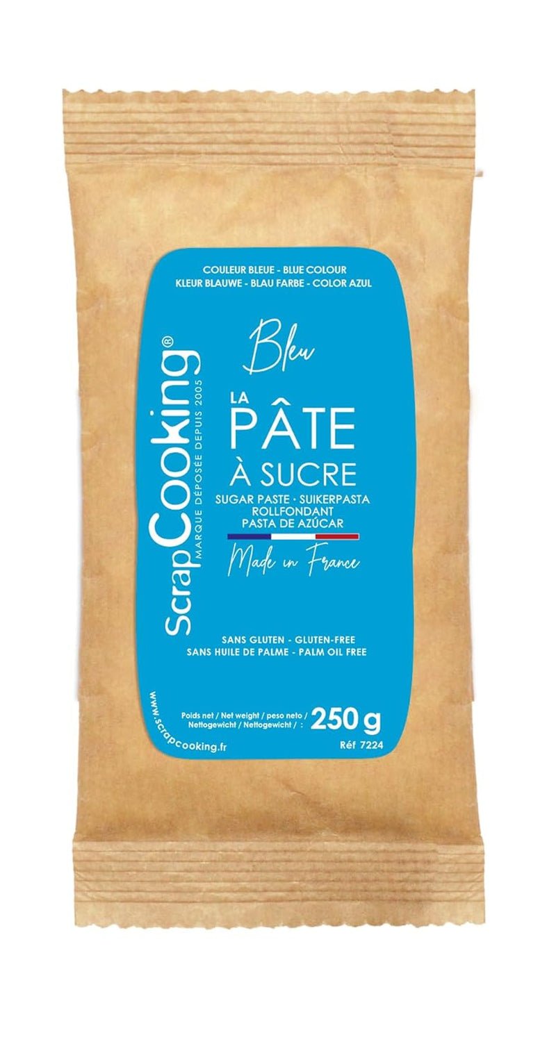 SCRAP COOKING Pâte à sucre bleue 250 grammes Pâte à sucre Naty Shop Default Title