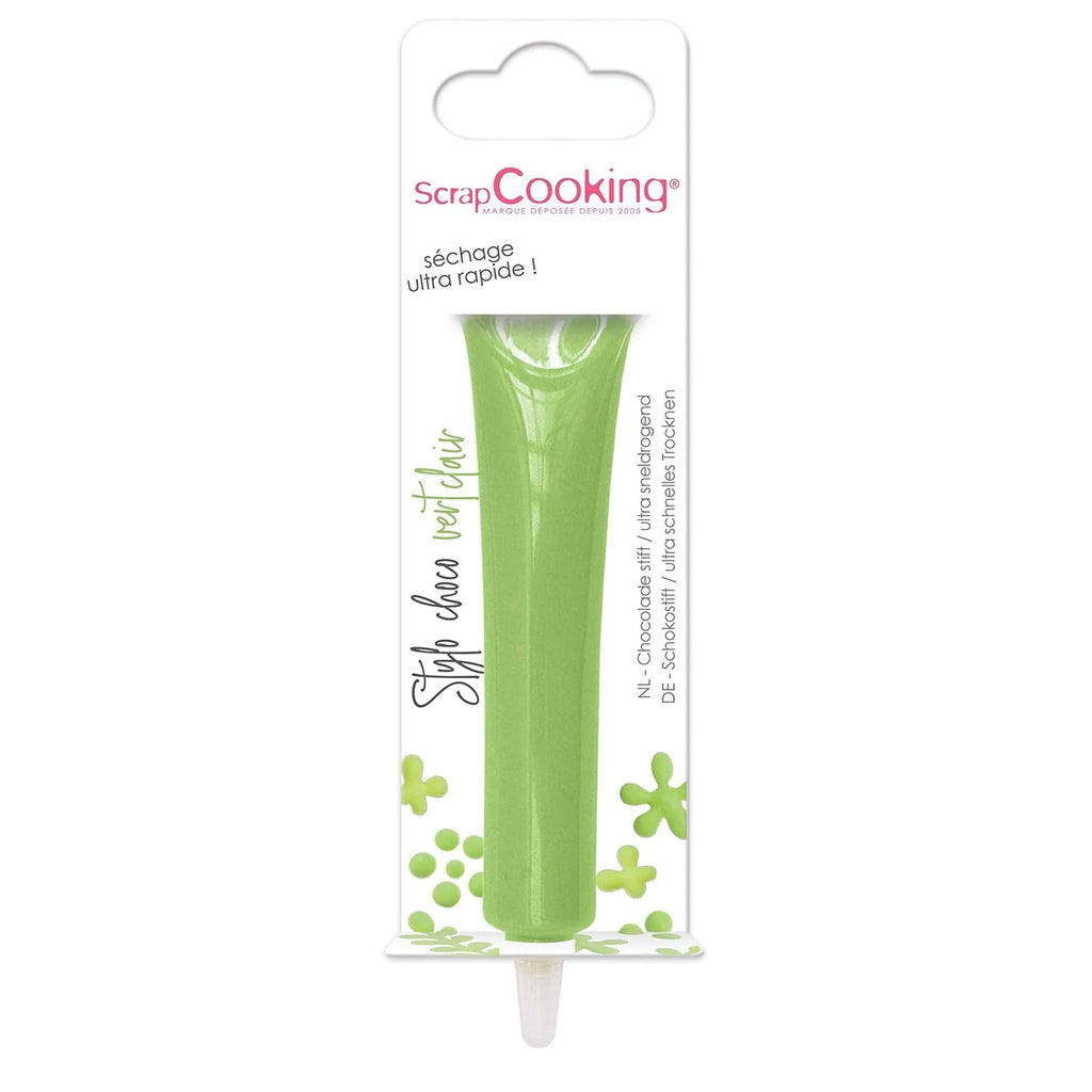 ScrapCooking - colorant alimentar, diverse culori, la tub pentru scriere, 25 grame Pasta de zahar Naty Shop Verde deschis Mic