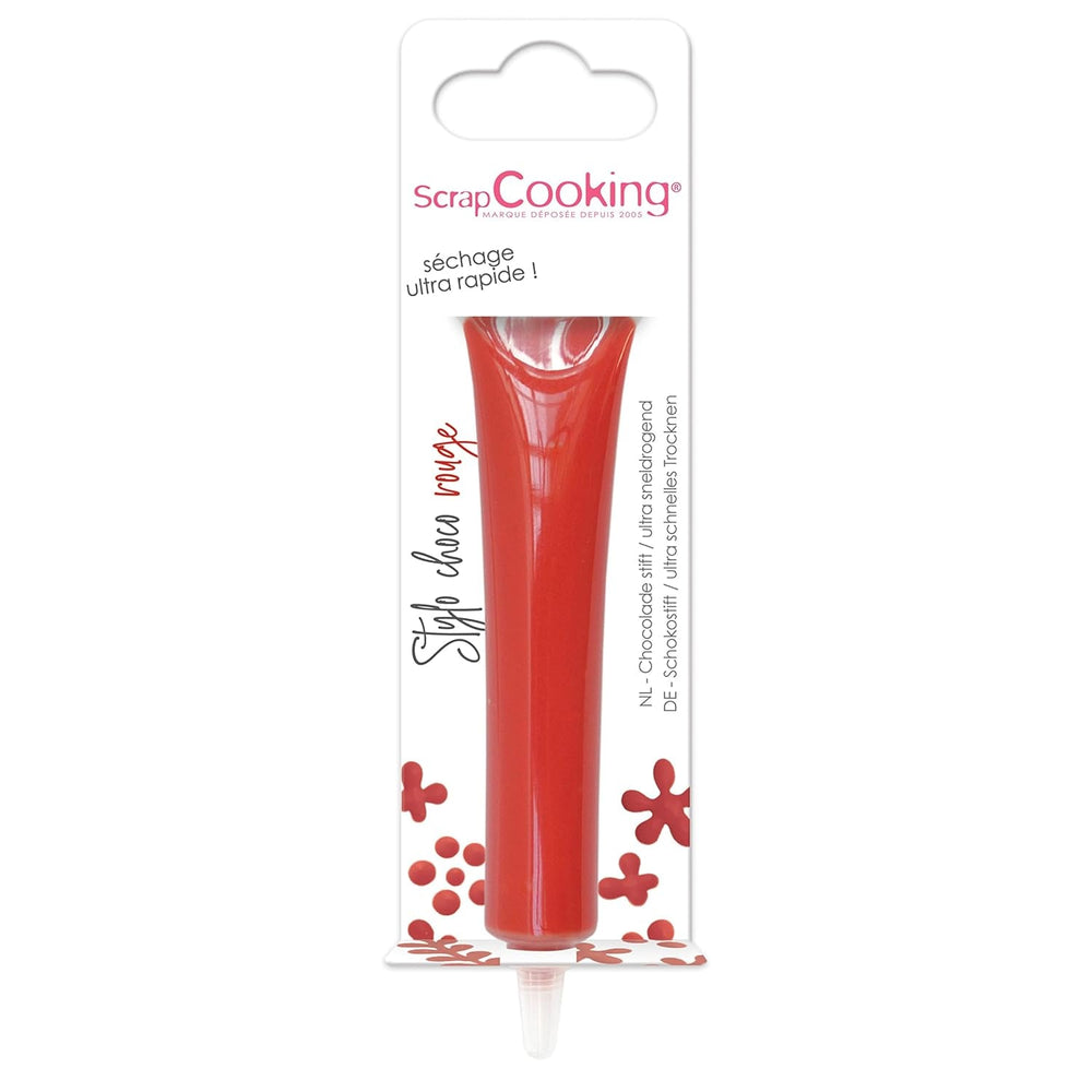 ScrapCooking - colorant alimentar, diverse culori, la tub pentru scriere, 25 grame Pasta de zahar Naty Shop Roșu Mic