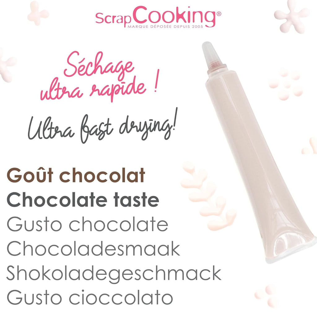 ScrapCooking - colorant alimentar, diverse culori, la tub pentru scriere, 25 grame Pasta de zahar Naty Shop