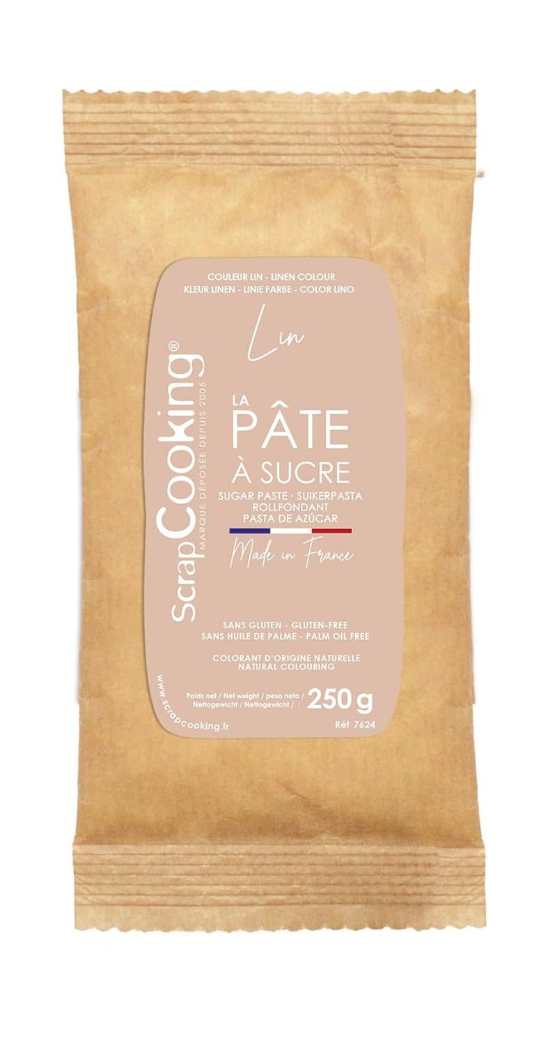 ScrapCooking - Pâte à Sucre Vert Sauge 250g - Colorant d'Origine Naturelle - Sans Gluten, Sans Huile de Palme - Pour Gâteaux, Pâtisseries Anniversaire - Vert Pastel - Fabrikie en France - 7621 Pâte à sucre Naty Shop Beige