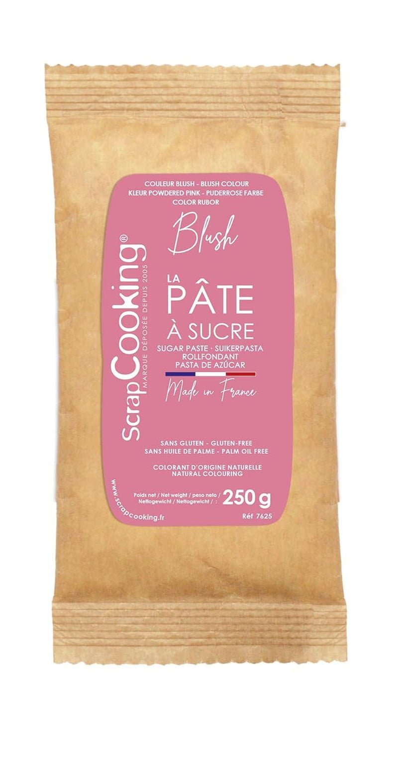 ScrapCooking - Pâte à Sucre Vert Sauge 250g - Colorant d'Origine Naturelle - Sans Gluten, Sans Huile de Palme - Pour Gâteaux, Pâtisseries Anniversaire - Vert Pastel - Fabrikie en France - 7621 Pâte à sucre Naty Shop Pink blush