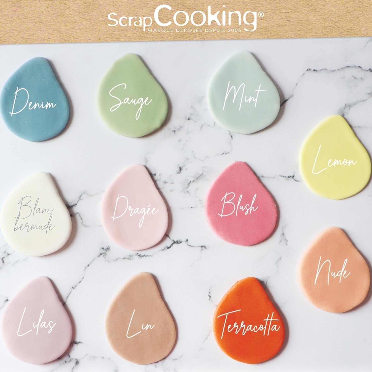 ScrapCooking - Pâte à Sucre Vert Sauge 250g - Colorant d'Origine Naturelle - Sans Gluten, Sans Huile de Palme - Pour Gâteaux, Pâtisseries Anniversaire - Vert Pastel - Fabrikie en France - 7621 Pâte à sucre Naty Shop