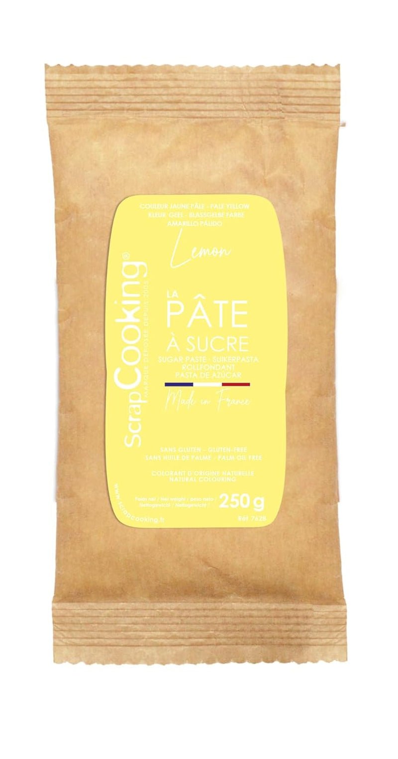 ScrapCooking - Pâte à Sucre Vert Sauge 250g - Colorant d'Origine Naturelle - Sans Gluten, Sans Huile de Palme - Pour Gâteaux, Pâtisseries Anniversaire - Vert Pastel - Fabrikie en France - 7621 Pâte à sucre Naty Shop Jaune