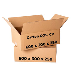 Set 20 cutii carton CO5, CB, 600 x 300 x 250 Cutii ambalare Nati Shop
