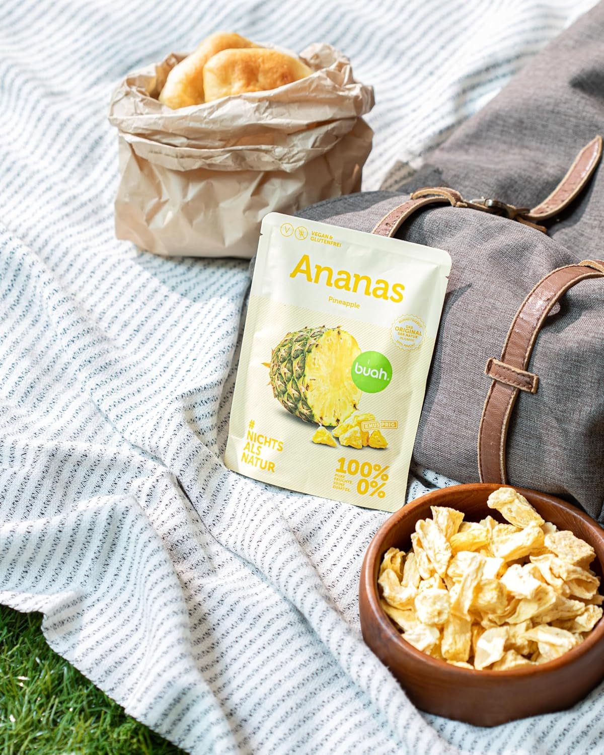 Coffret de dégustation de fruits lyophilisés BUAH® | Snack parfait composé de chips de fruits croustillantes | Bonbons alternatifs sans sucre ajouté, toppings pour porridge | Produits déshydratés végétaliens sans gluten Naty Shop