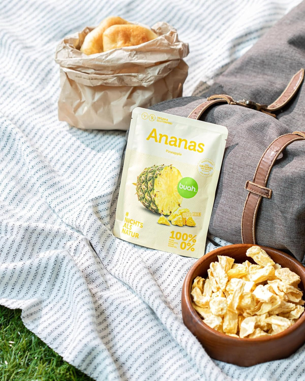 Coffret de dégustation de fruits lyophilisés BUAH® | Snack parfait composé de chips de fruits croustillantes | Bonbons alternatifs sans sucre ajouté, toppings pour porridge | Produits déshydratés végétaliens sans gluten Naty Shop