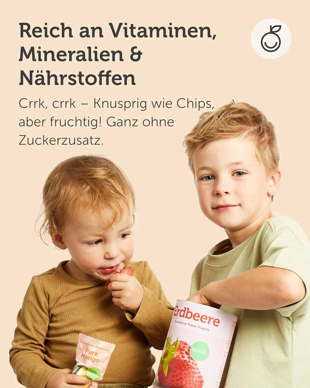 Coffret de dégustation de fruits lyophilisés BUAH® | Snack parfait composé de chips de fruits croustillantes | Bonbons alternatifs sans sucre ajouté, toppings pour porridge | Produits déshydratés végétaliens sans gluten Naty Shop