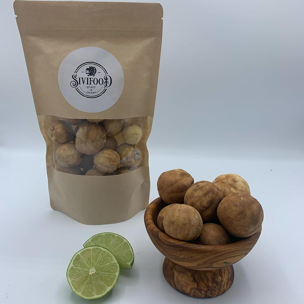 SIVIFOOD citrons verts entiers séchés 100g - Limo Amani Loomi citrons verts entiers séchés naturellement aromatiques Limu Omani Omani lime déco Produits déshydratés Naty Shop