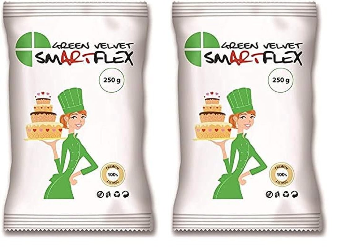 SmartFlex Fondant Green Velvet, 250g (pack de 2) Pâte à Sucre Naty Shop Default Title
