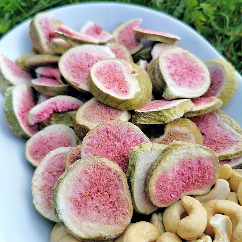 Figues lyophilisées Figues séchées 100% naturelles | Sans sucre ajouté Bonbons lyophilisés sains | Fruits lyophilisés Figues lyophilisées | ZingyZoo (100g) Naty Shop produits déshydratés