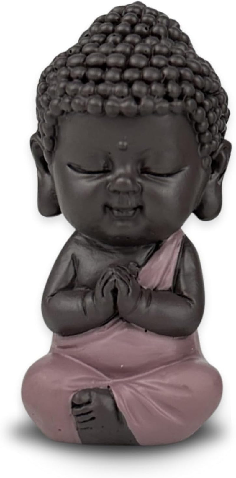 Statuetă Baby Buddha Pink Toge - Figurină inspirată și veselă - Talisman pozitiv Concentrare - Idee de cadou drăguț și spiritual - H 7 cm - Zen'Light Statuete si sculpturi Naty Shop Titlu implicit