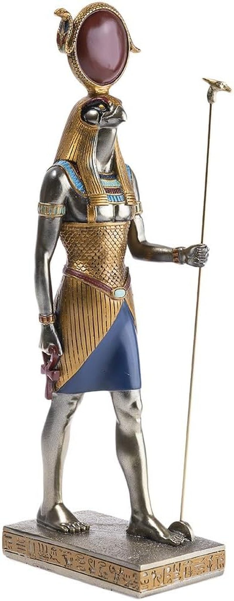 - Statuetă Bastet 21 cm - Statuetă pisică egipteană - Statuie decorare Egiptul Antic - Figurină pisică - Bust egiptean - Decorațiune originală idee cadou - Sculptură zeitate Statuete si sculpturi Naty Shop Dumnezeu Ra