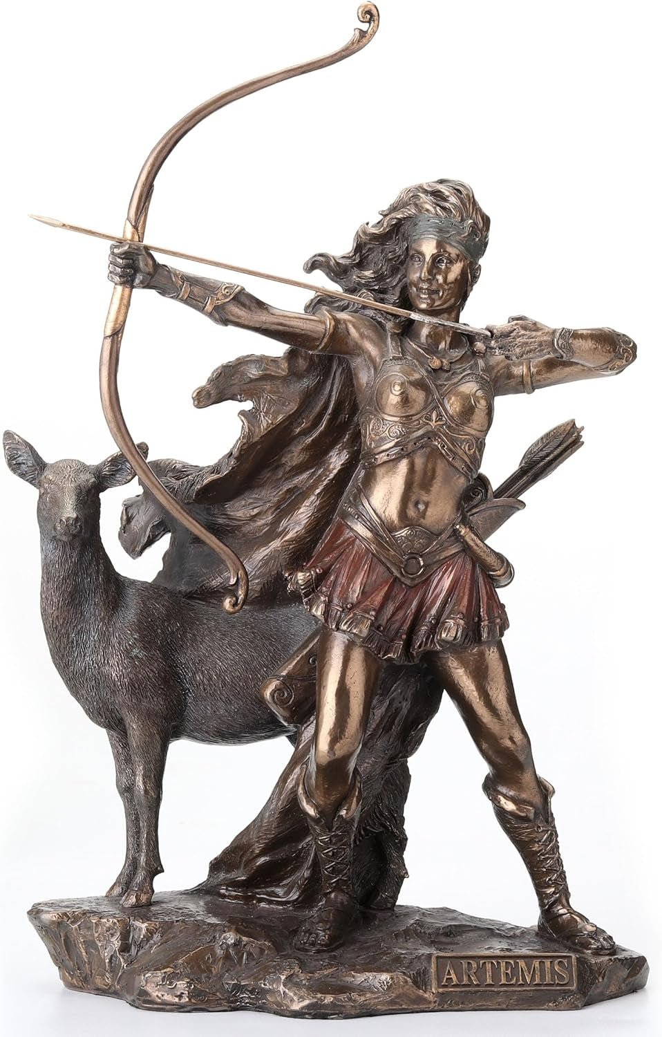 Statue en bronze de la Déesse de la Chasse et de la Sauvage Statuettes et Sculptures Naty Shop Default Title