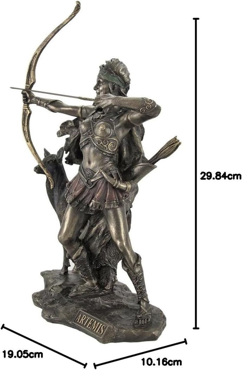 Statue en bronze de la déesse de la chasse et du sauvage Naty Shop statuettes et sculptures