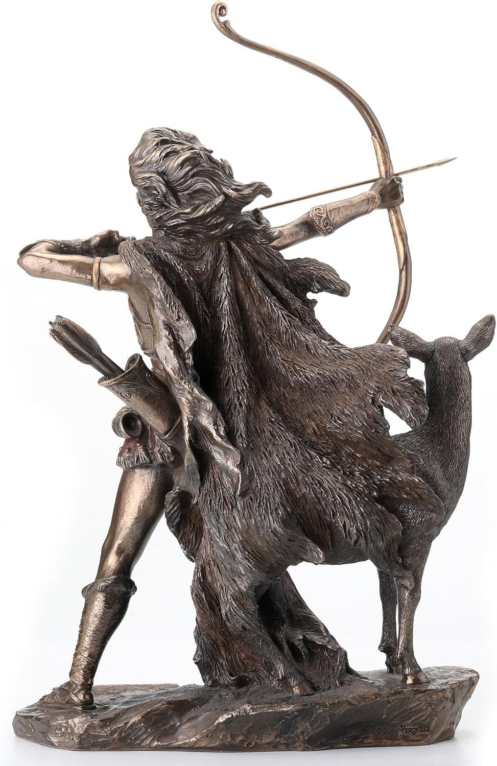 Statue en bronze de la déesse de la chasse et du sauvage Naty Shop statuettes et sculptures