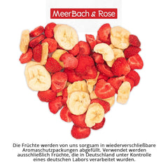 Mélange fraise-banane 200g - fraises lyophilisées et bananes lyophilisées comme délicieux en-cas en sachet Produits déshydratés Naty Shop