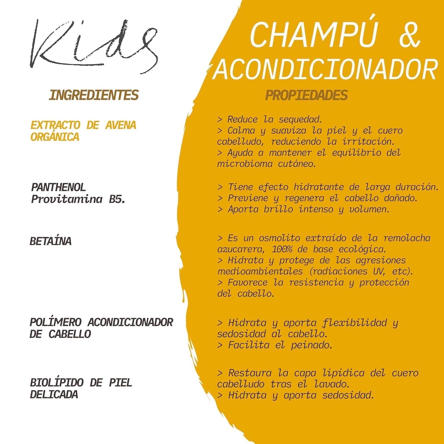 Suavinex, shampoing soin pour enfants de 3 à 10 ans, sans allergène, sans paraben, sans silicone, adapté aux peaux sensibles, sans déchirure ni tiraillement, 95% d'ingrédients d'origine naturelle, Enfants - Bain et Soin Naty Shop