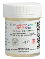 Sugarflair Confectioners Glue Colle Comestible - colle comestible pour décorer gâteaux, massepain, fondants, biscuits, cupcakes et biscuits - 40ml Pâte à Sucre Naty Shop Default Title