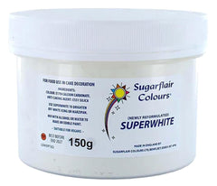 Blanchisseur de glaçage Sugarflair Superwhite, blanchisseur de glaçage royal, colorant alimentaire comestible extra blanc - 150g Naty Shop Sugarpaste Titre par défaut