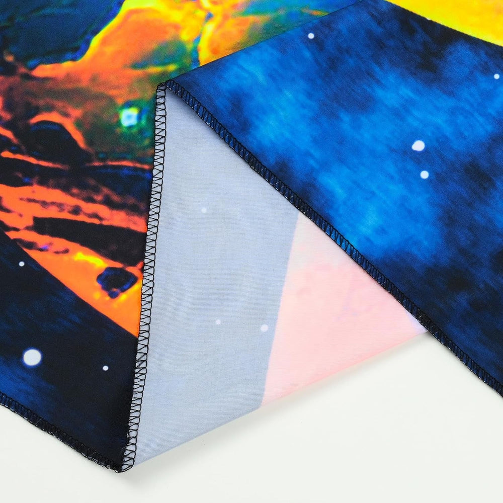 Tapisserie alishomtll lumière noire astronaute champignon fluorescent botanique Maison - Accessoires et Décorations Naty Shop