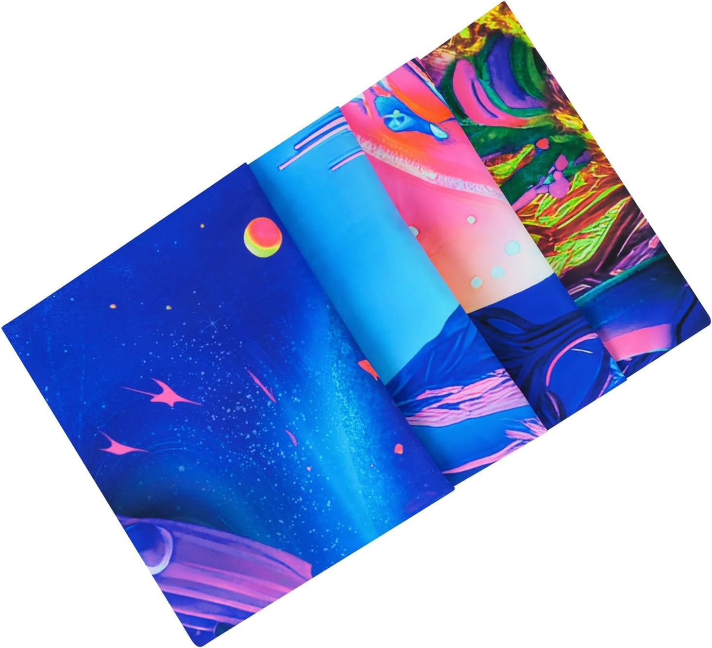 Tapisserie alishomtll lumière noire champignon phase de lune Maison - Accessoires et Décorations Naty Shop