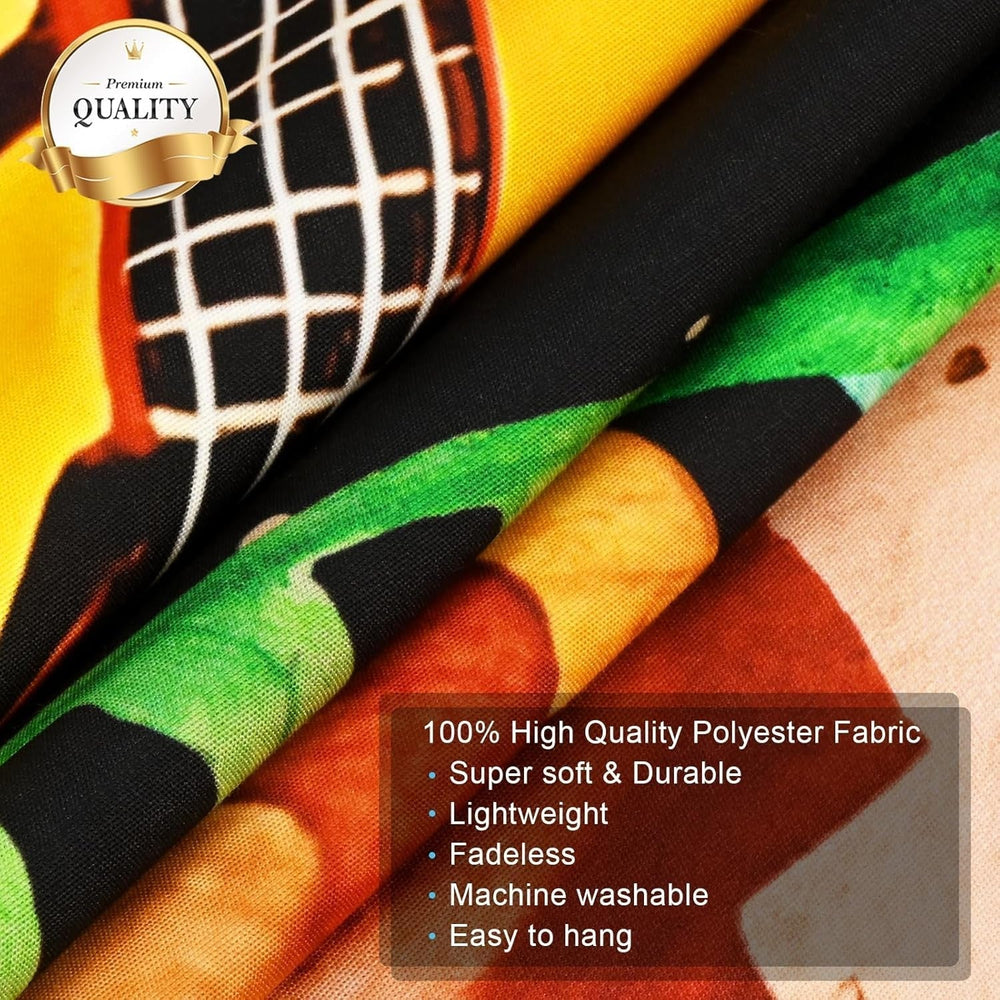 Tapisserie alishomtll grenouille champignon lune étoiles colorées Maison - Accessoires et Décorations Naty Shop