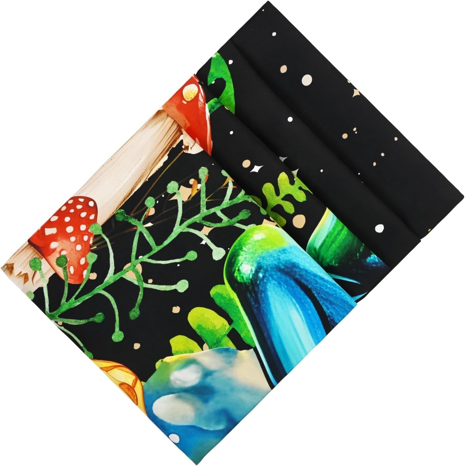 Tapisserie alishomtll grenouille champignon lune étoiles colorées Maison - Accessoires et Décorations Naty Shop