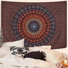 Tapisserie alishomtll bohème mandala toile sable Accueil - Accessoires et Décorations Naty Shop