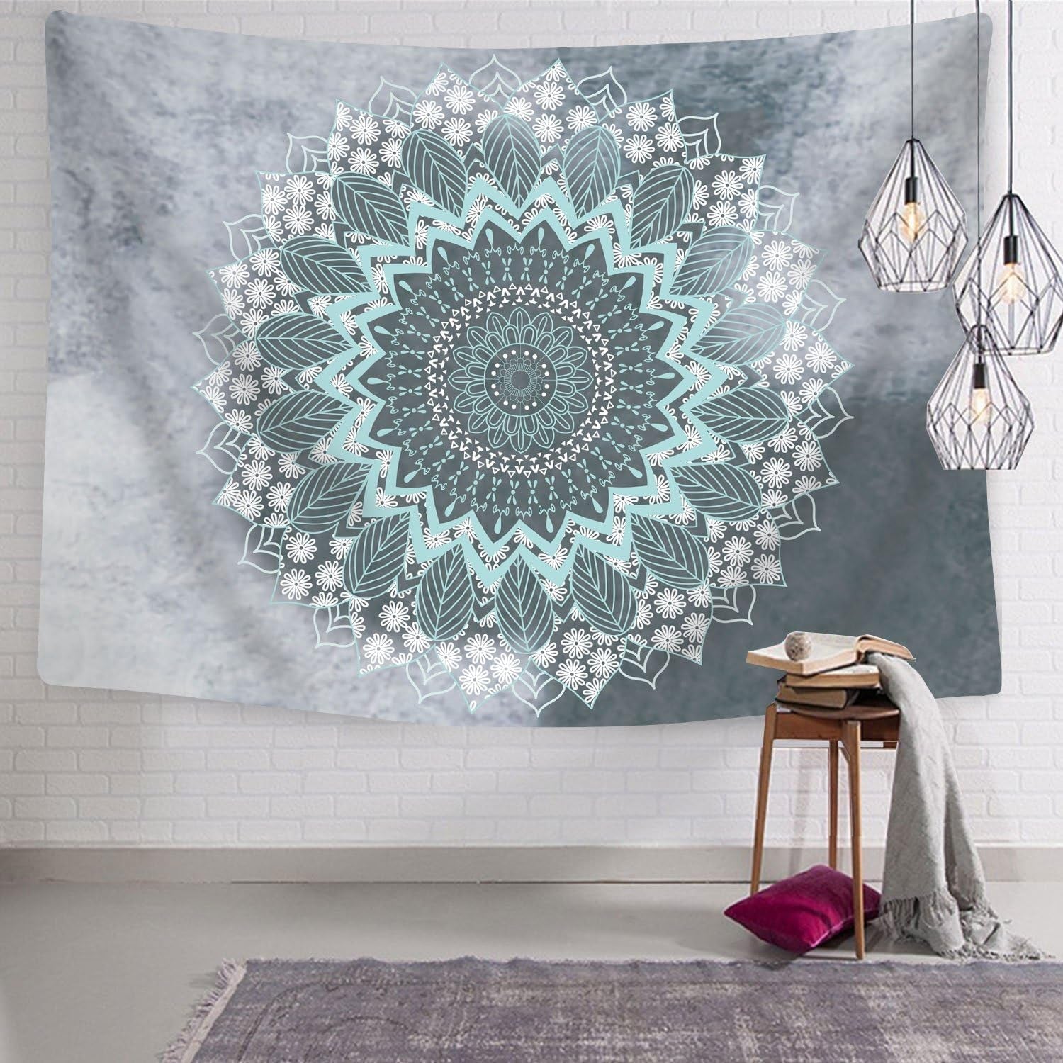 Tapisserie alishomtll indien mandala yoga hippie tissu Accueil - Accessoires et Décorations Naty Shop