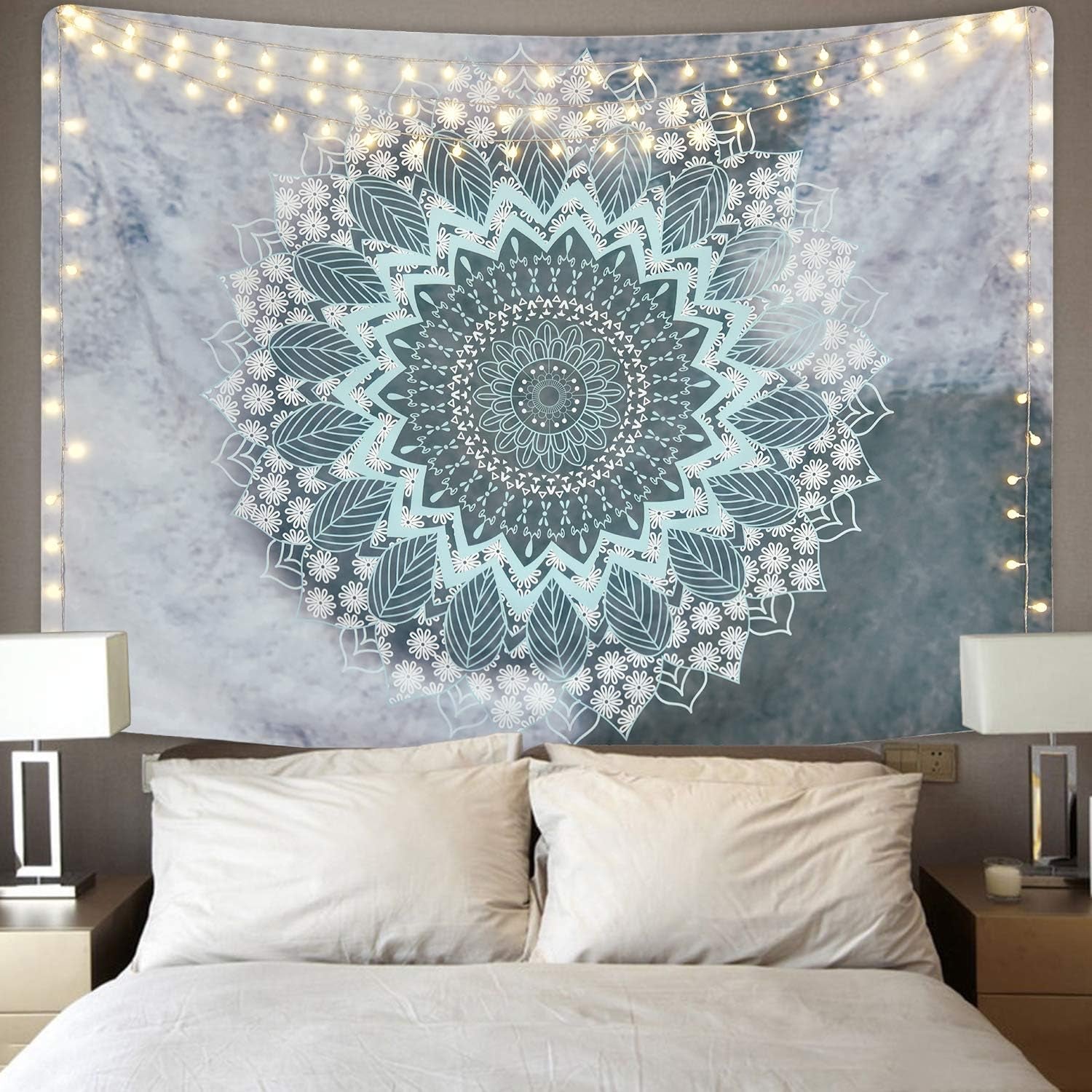 Tapisserie alishomtll indien mandala yoga hippie tissu Accueil - Accessoires et Décorations Naty Shop