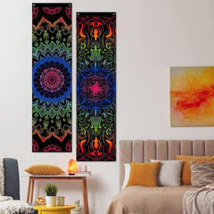 Tapisserie alishomtll pack mandala réactif bohème vertical Accueil - Accessoires et Décorations Naty Shop