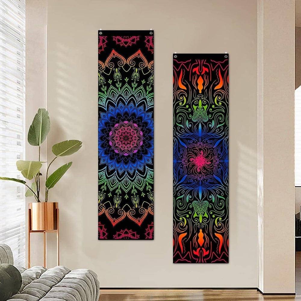 Tapisserie alishomtll pack mandala réactif bohème vertical Accueil - Accessoires et Décorations Naty Shop