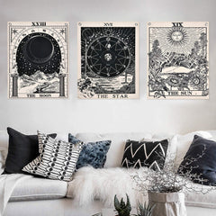 Tapisserie alishomtll jeu de tarot soleil lune étoiles Accueil - Accessoires et décorations Naty Shop Tarot set-1