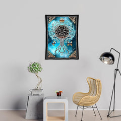 Tapisserie art viking nordique Maison viking - Accessoires et Décorations Naty Shop