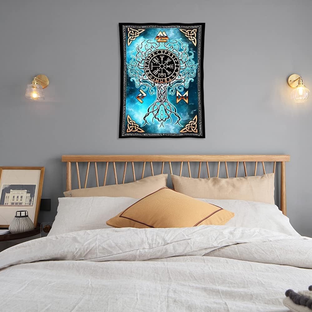 Tapisserie art viking nordique Maison viking - Accessoires et Décorations Naty Shop