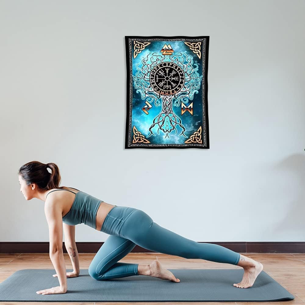 Tapisserie art viking nordique Maison viking - Accessoires et Décorations Naty Shop