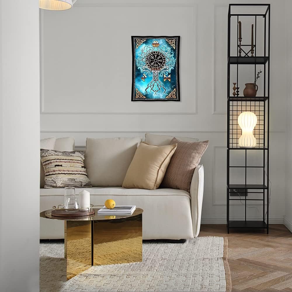 Tapisserie art viking nordique Maison viking - Accessoires et Décorations Naty Shop