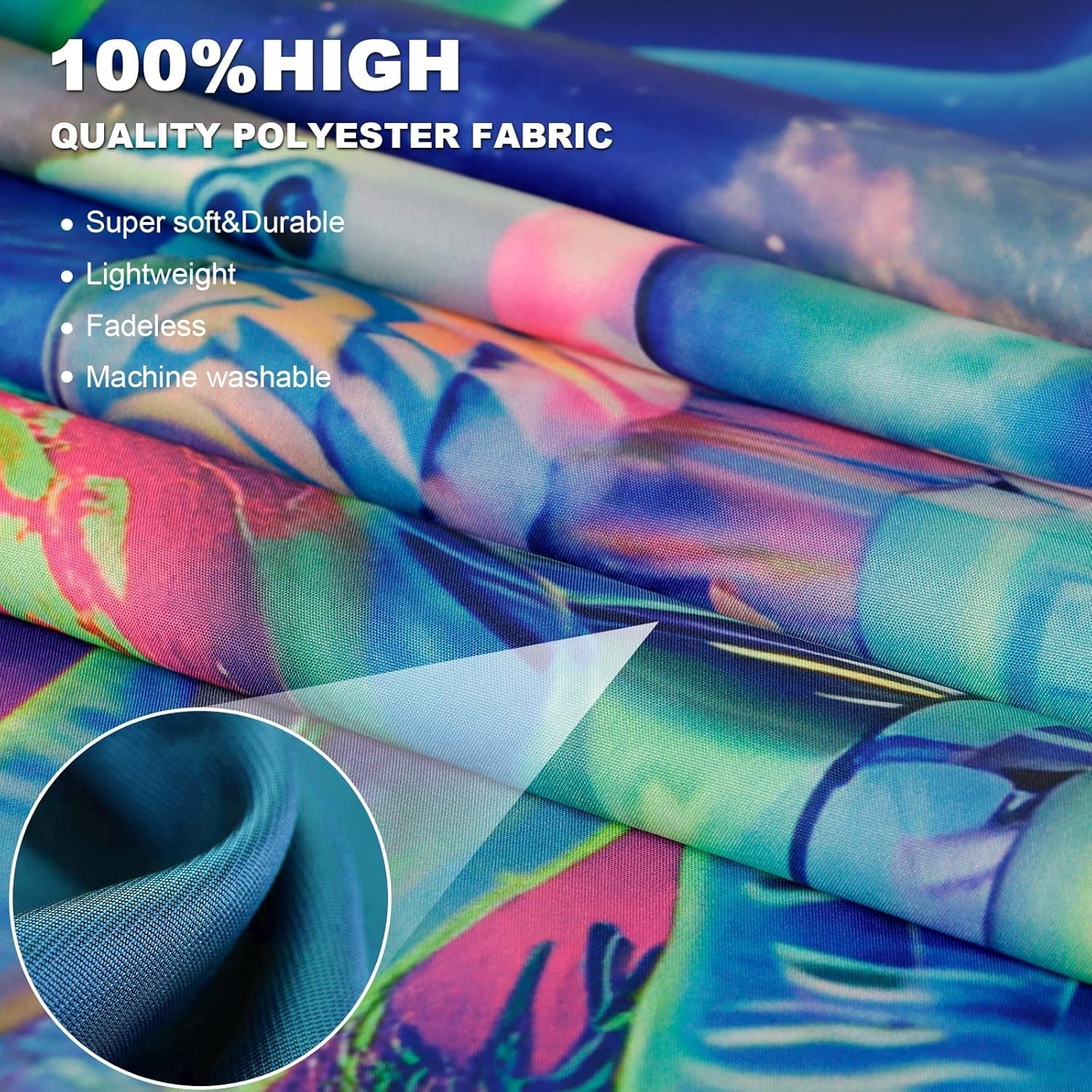 Tapiserie betylifoy black light astronaut reactive plants jellyfish Casa - Accesorii si Decoratiuni Naty Shop