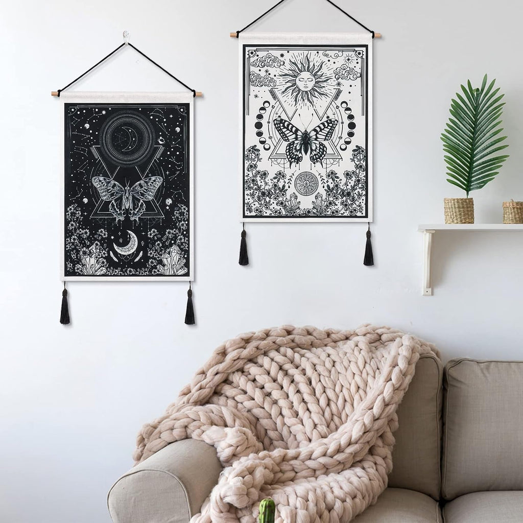 Tapiserie betylifoy bucati tapiserii mici paiete soare luna Casa - Accesorii si Decoratiuni Naty Shop