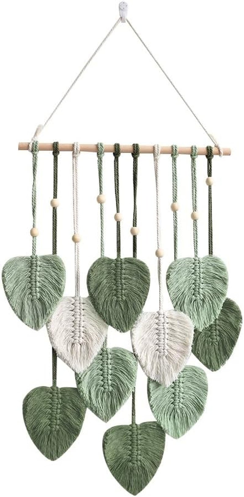 Tapisserie betylfoy perles de bois feuilles vertes Accueil - Accessoires et Décorations Naty Shop Salutations
