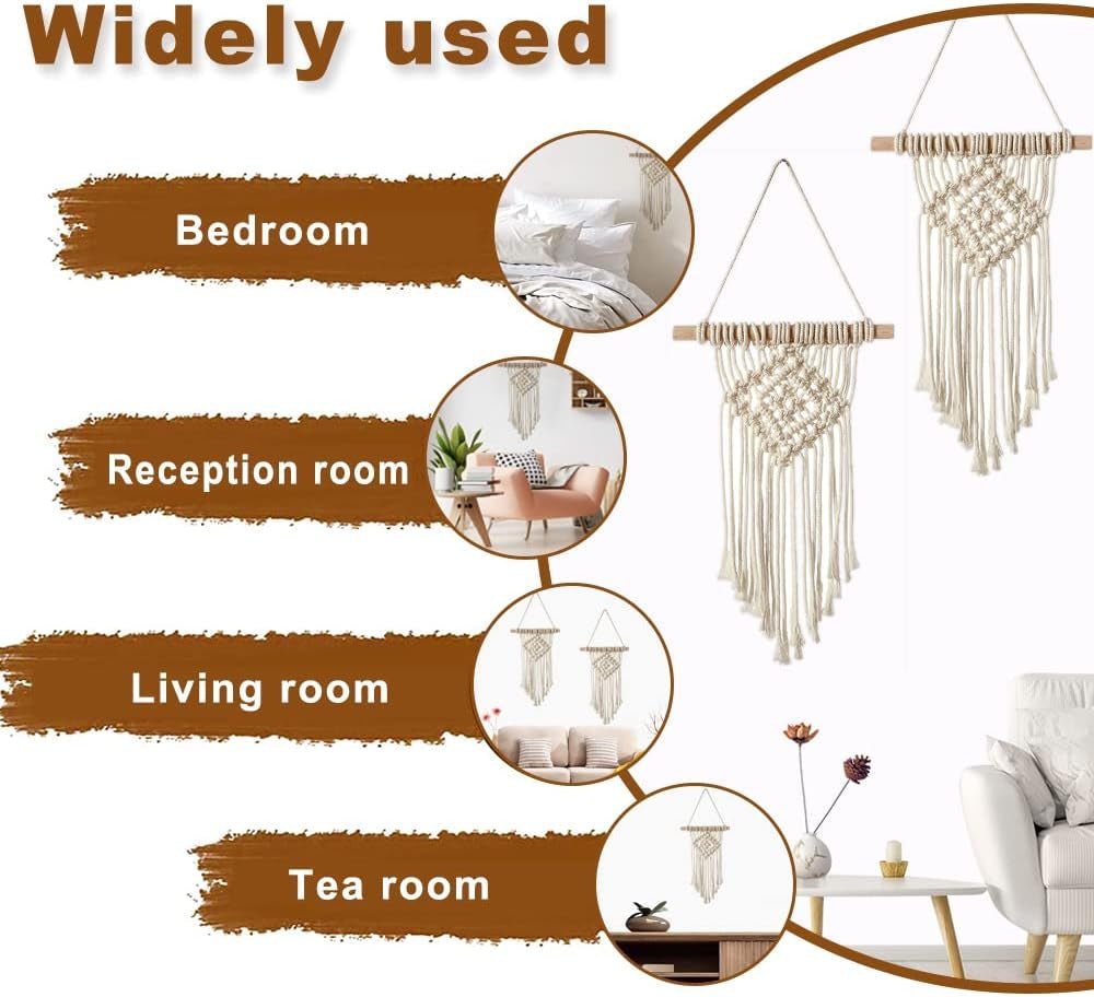 Pièce de tapisserie suspendue tissée main chic Maison - Accessoires et Décorations Naty Shop