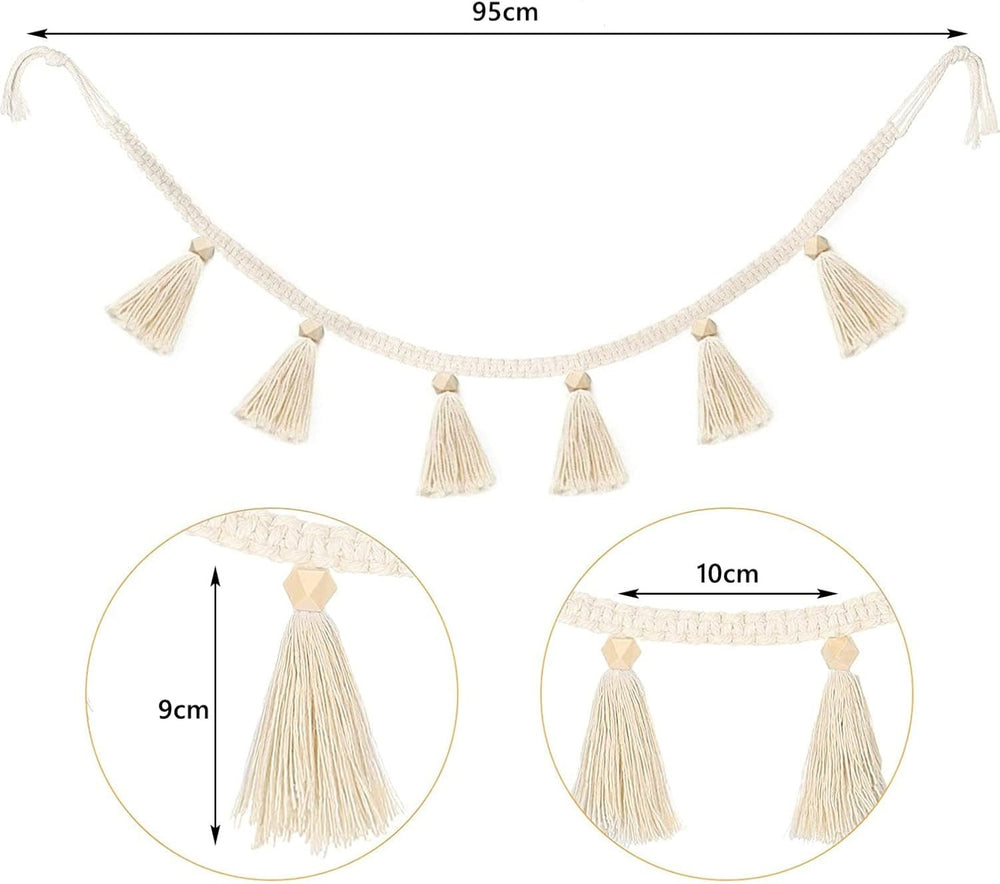 Pièces de tapisserie franges guirlande bannière tissus en coton Accueil - Accessoires et Décoration Naty Shop
